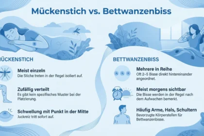 mückenstich oder bettwanze