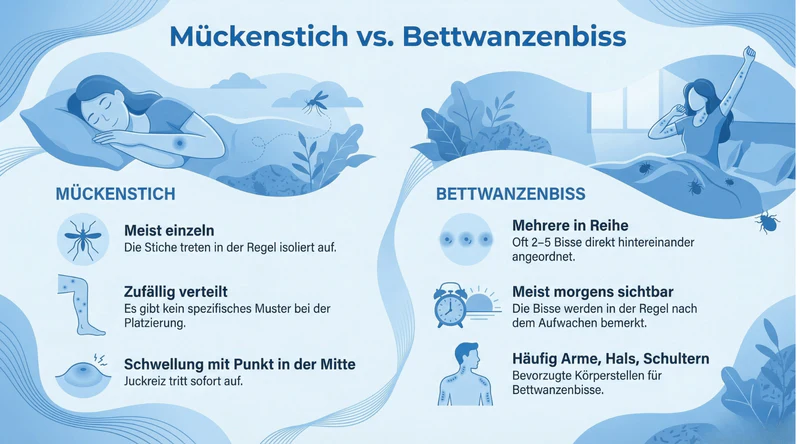 mückenstich oder bettwanze