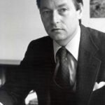 Alfred Herrhausen, Bettina Herrhausens Vater, im Jahr 1985