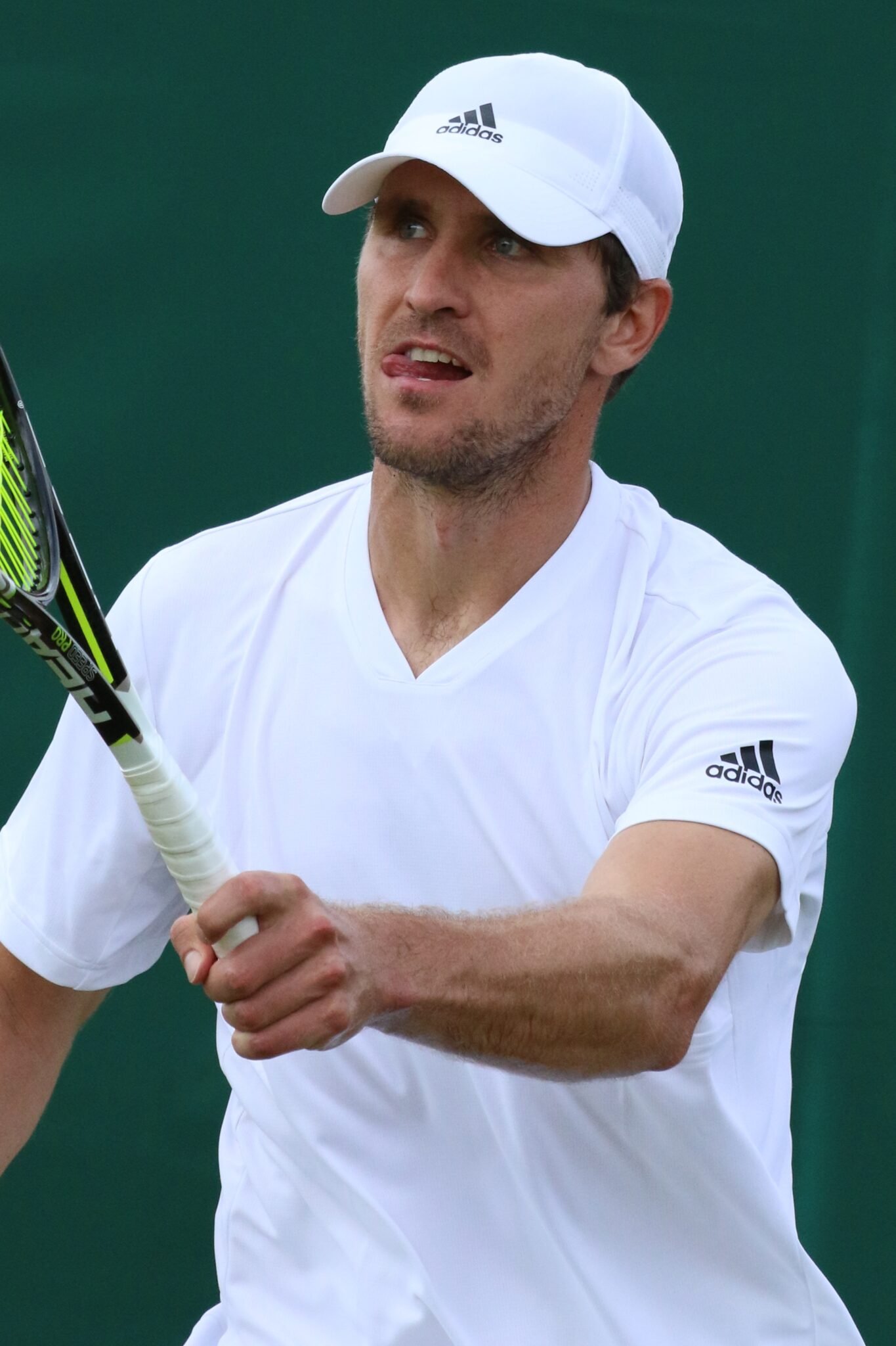 Mischa Zverev, Evgenias Ehemann, auf einem Tennisfoto von 2016