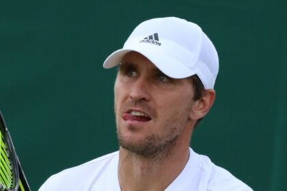 Mischa Zverev, Evgenias Ehemann, auf einem Tennisfoto von 2016